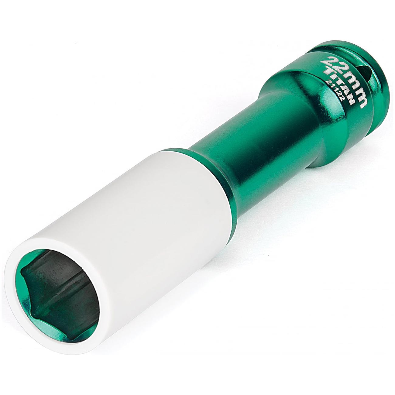 Titan 1/2" Impact Drive x 22mm Non-Maring Extra-Long Lug Nut Socket - Clinch River Fishing USA