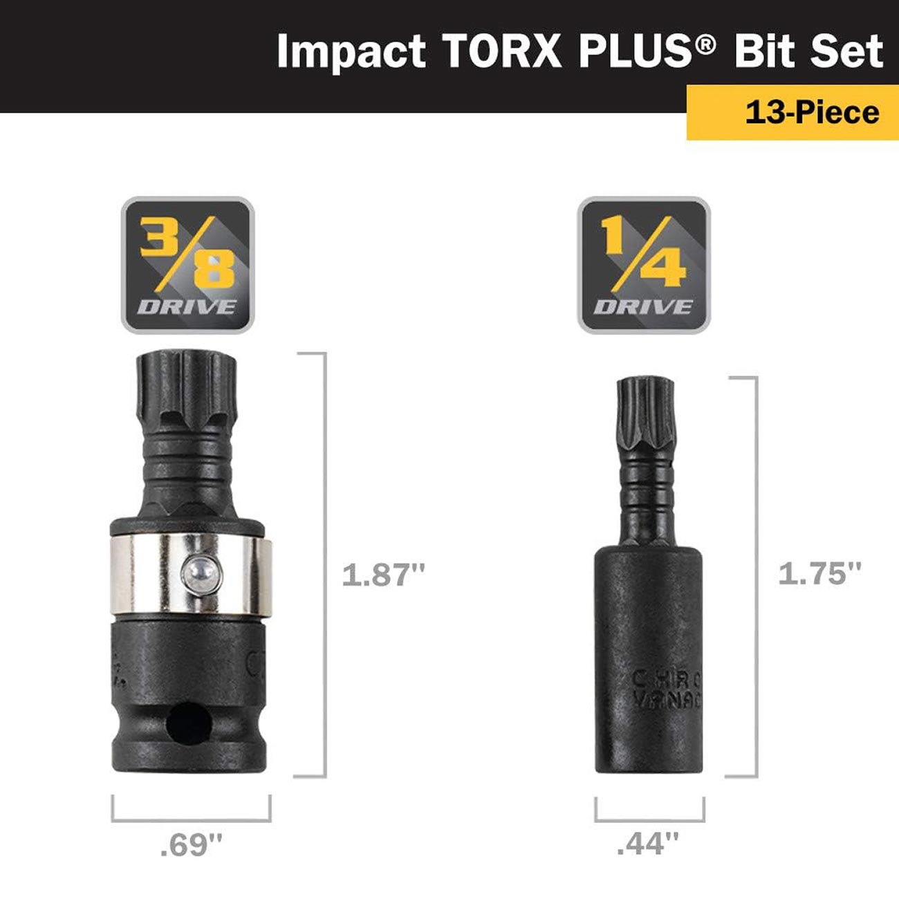 Titan Impact Torx Plus Bit Set (13 - Piece) - Clinch River Fishing USA