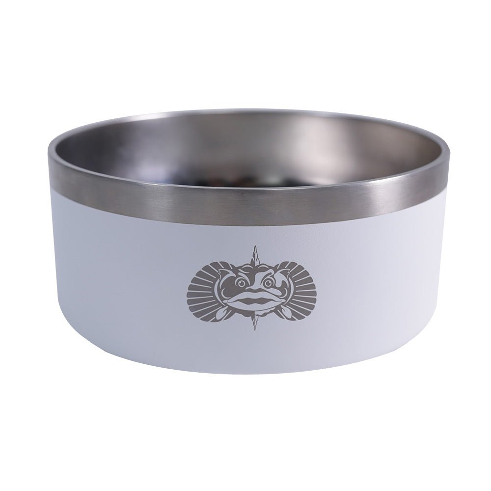 Toadfish Non - Tipping Dog Bowl - White - Clinch River Fishing USA