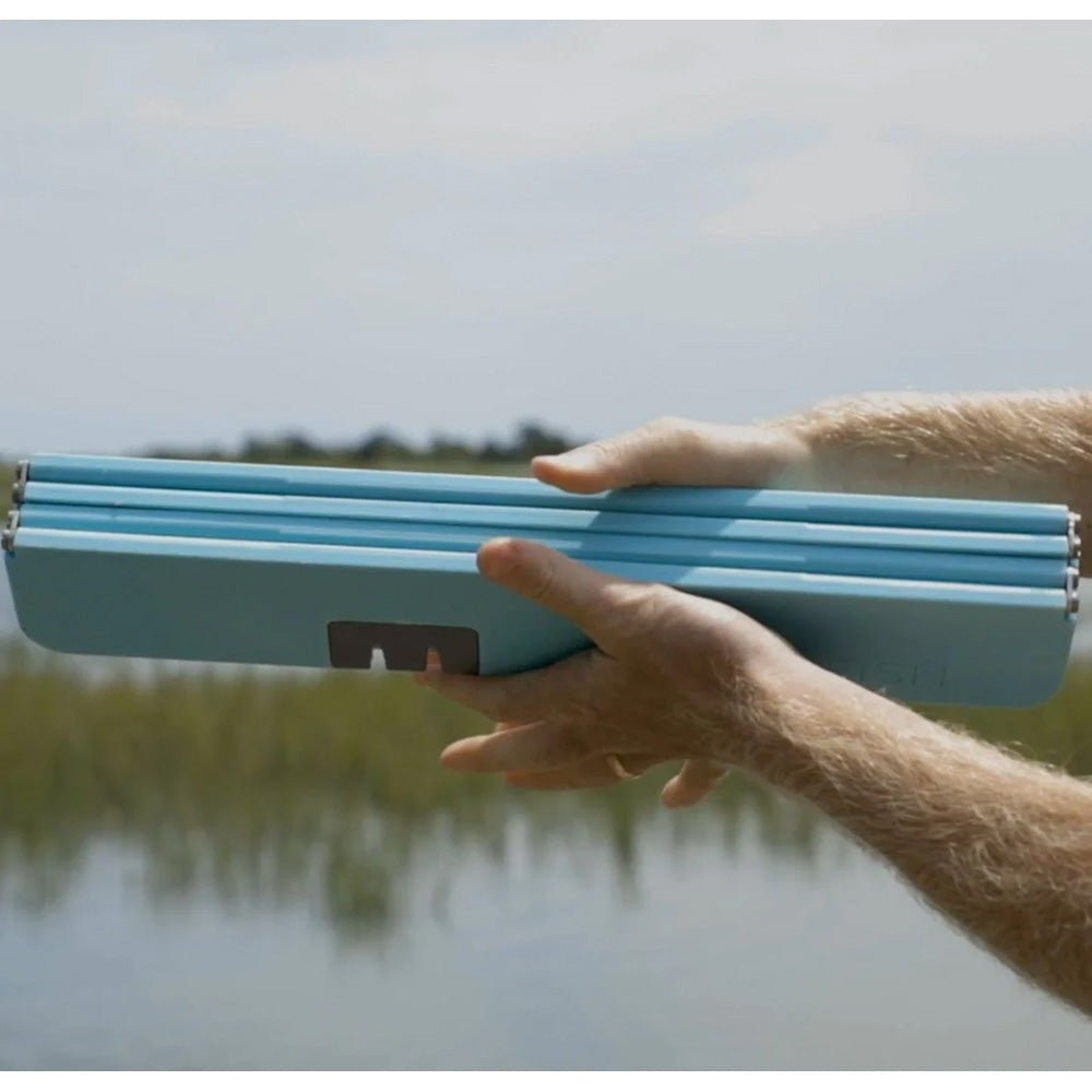 Toadfish XL Stowaway Folding Cutting Board w/Built - In Knife Sharpener - Teal - Clinch River Fishing USA