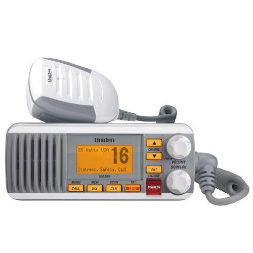 Uniden UM385 White VHF Class D DSC 25 Watt - Clinch River Fishing USA