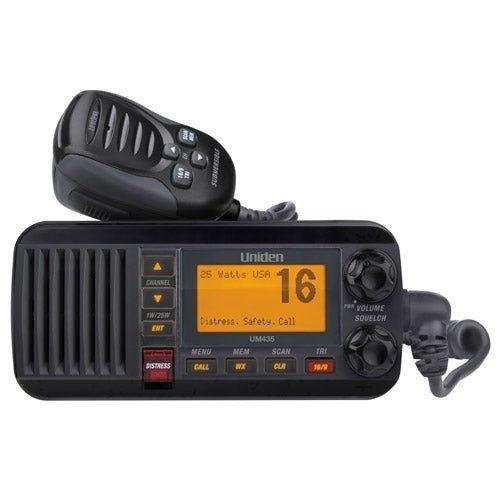 Uniden UM435BK Black VHF Class D DSC 25 Watt - Clinch River Fishing USA