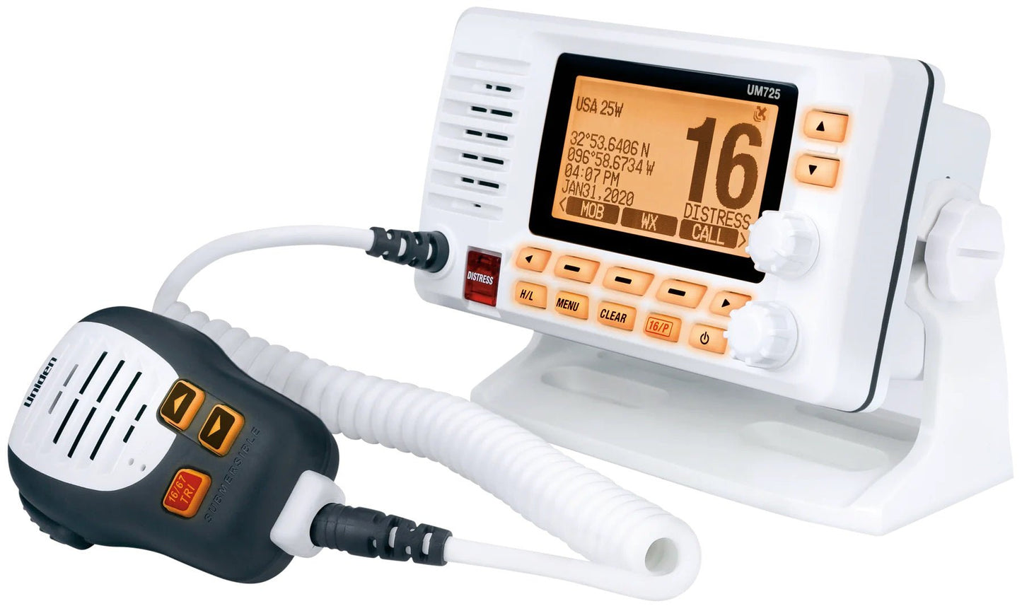 Uniden UM725 White VHF - Clinch River Fishing USA