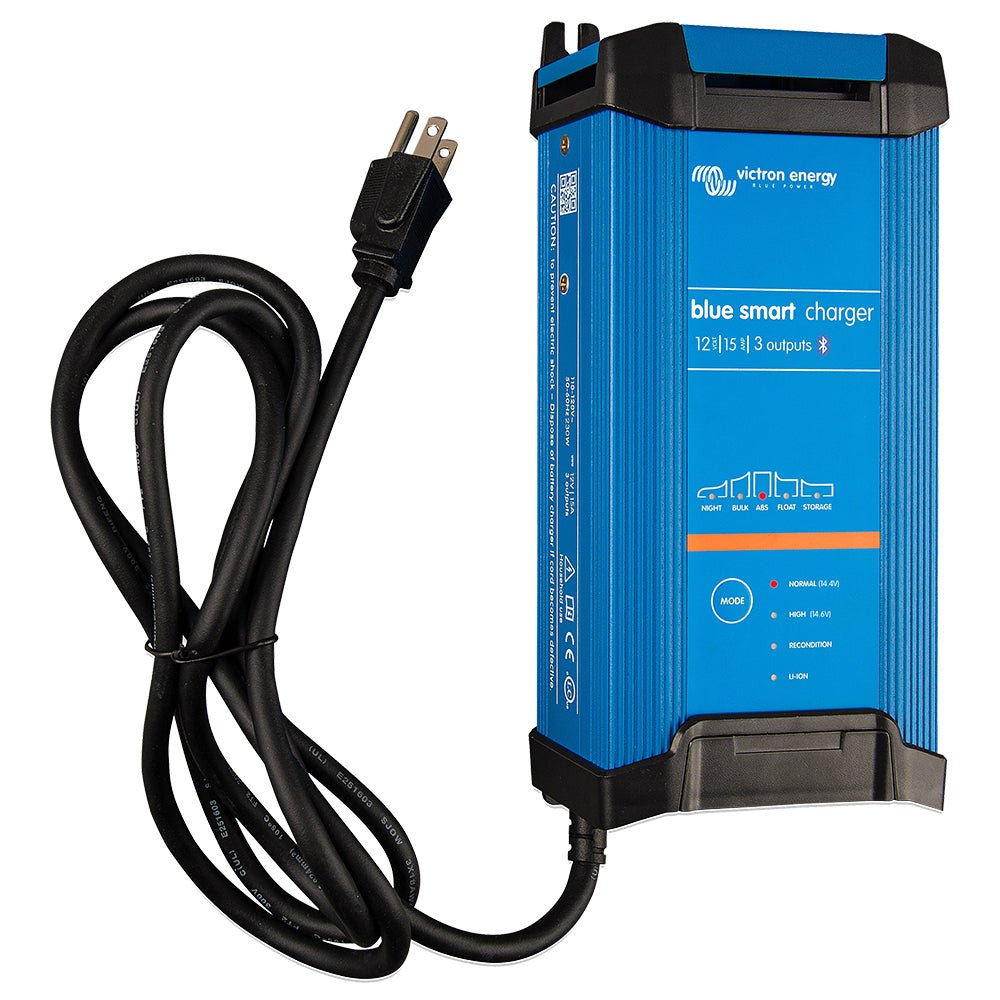 Victron Blue Smart IP22 12VDC 15A 3 Bank 120V Charger - Dry Mount - Clinch River Fishing USA