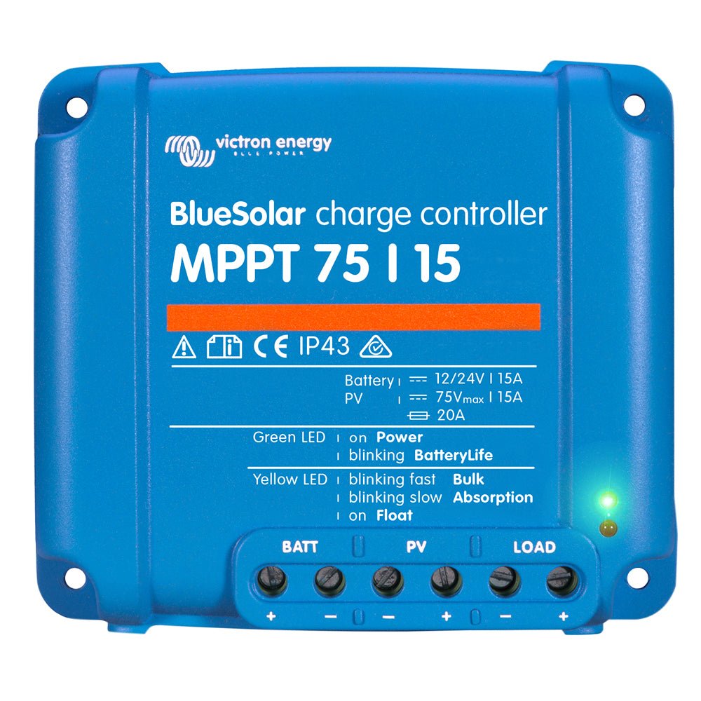 Victron BlueSolar MPPT Charge Controller - 75V - 15AMP - UL Approved - Clinch River Fishing USA