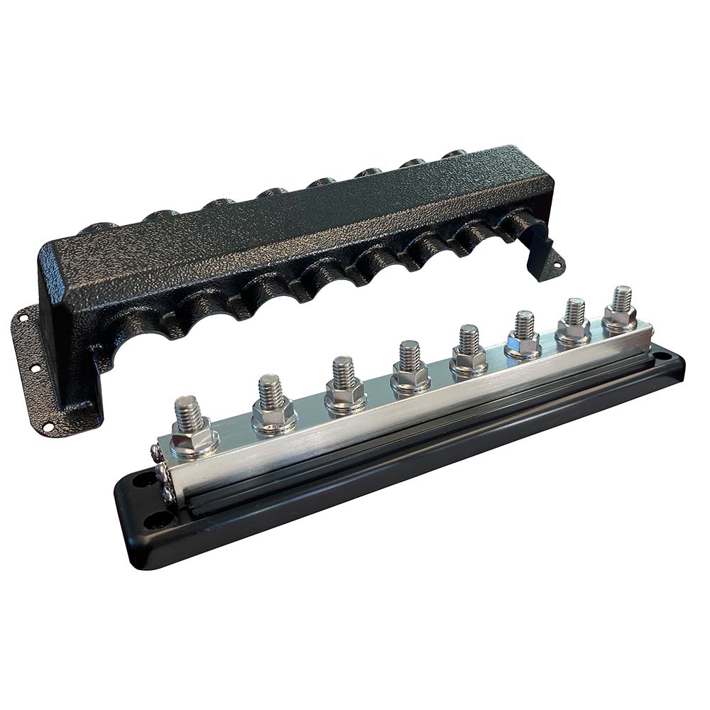 Victron Busbar 600A 8P & Cover 8X 3/8" Plus 8X M8 Terminals - Clinch River Fishing USA