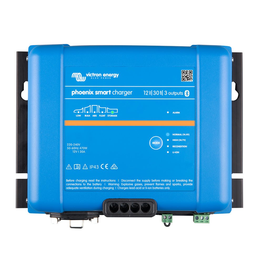 Victron Phoenix Smart IP43 Charger 12/30 (3) 120 - 240VAC Requires 5 - 15P Mains Cord - Clinch River Fishing USA