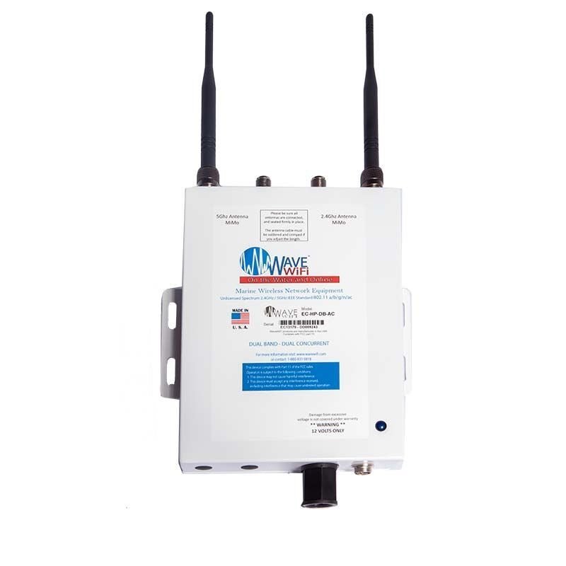 Wave WiFI EC-HP-DB-AC Hot Spot 2 - 25ft 400UF Low Loss Cable 2 -2ft Antenna 2 Rubber Duck - Clinch River Fishing USA