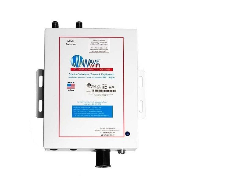 Wave WiFI EC - HP Hot Spot 25ft 400UF Low Loss Cable 2ft Antenna and 1 Rubber Duck - Clinch River Fishing USA