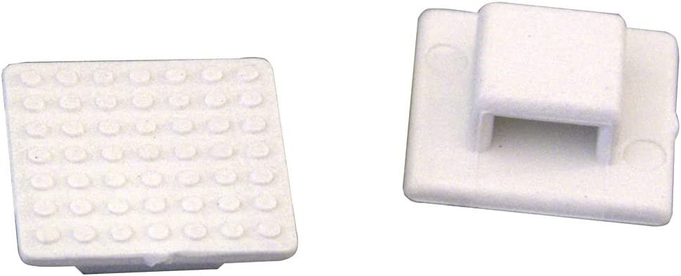 Weld Mount AT - 3 Wire Tie Mount, Small White 100 Pack AT - 3 - 100 - Clinch River Fishing USA