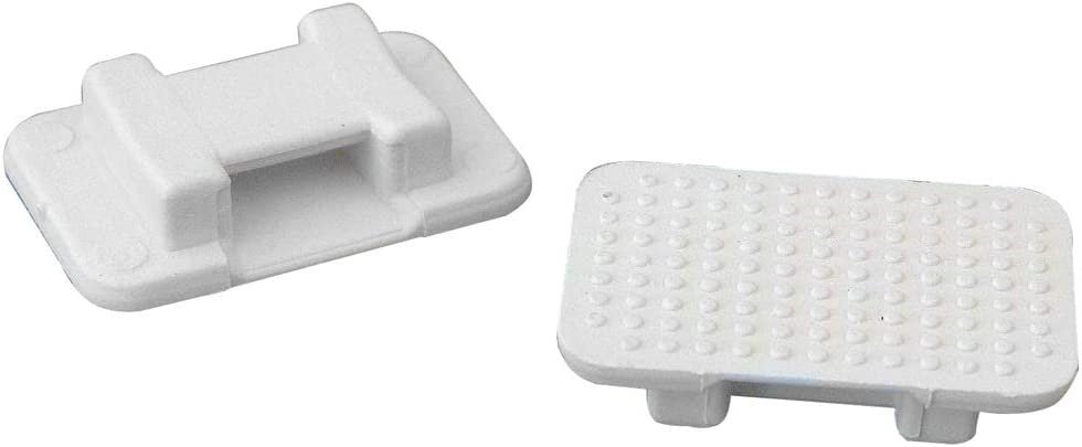 Weld Mount AT - 5 Wire Tie Mount, Large White 500 Pack AT - 5 - 500 - Clinch River Fishing USA