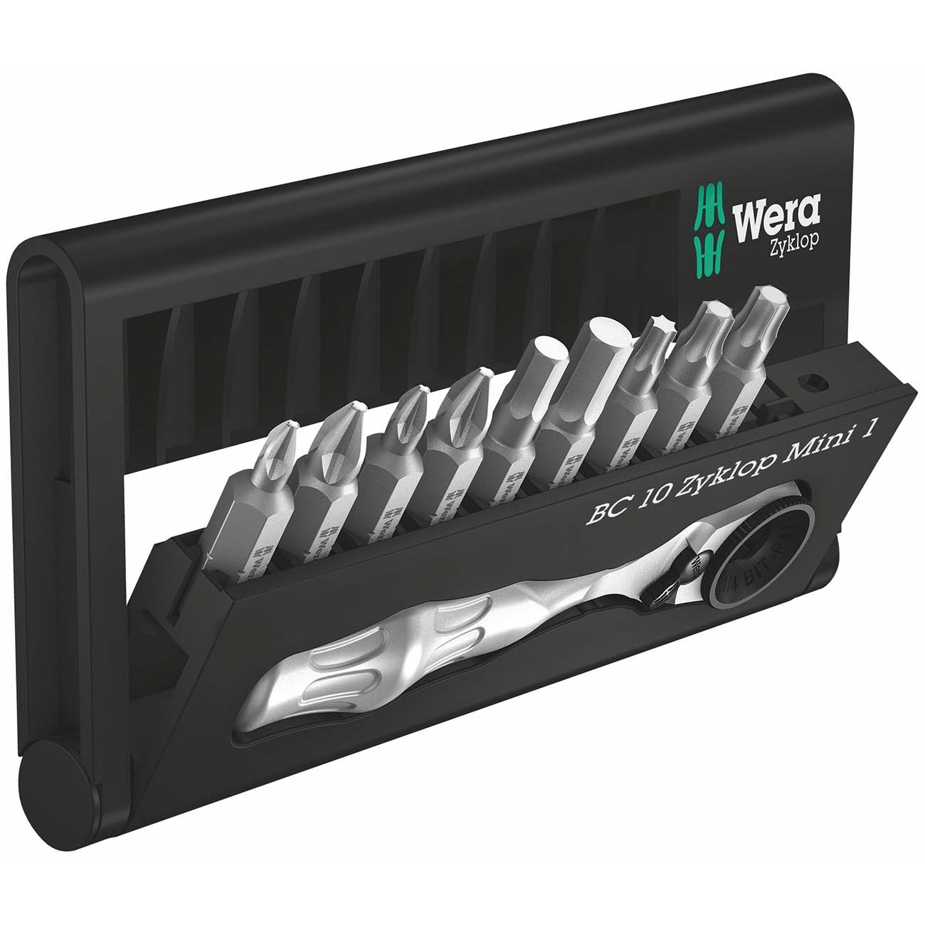 Wera Bit Set and Mini Bit Ratchet (10 Pieces) - Clinch River Fishing USA