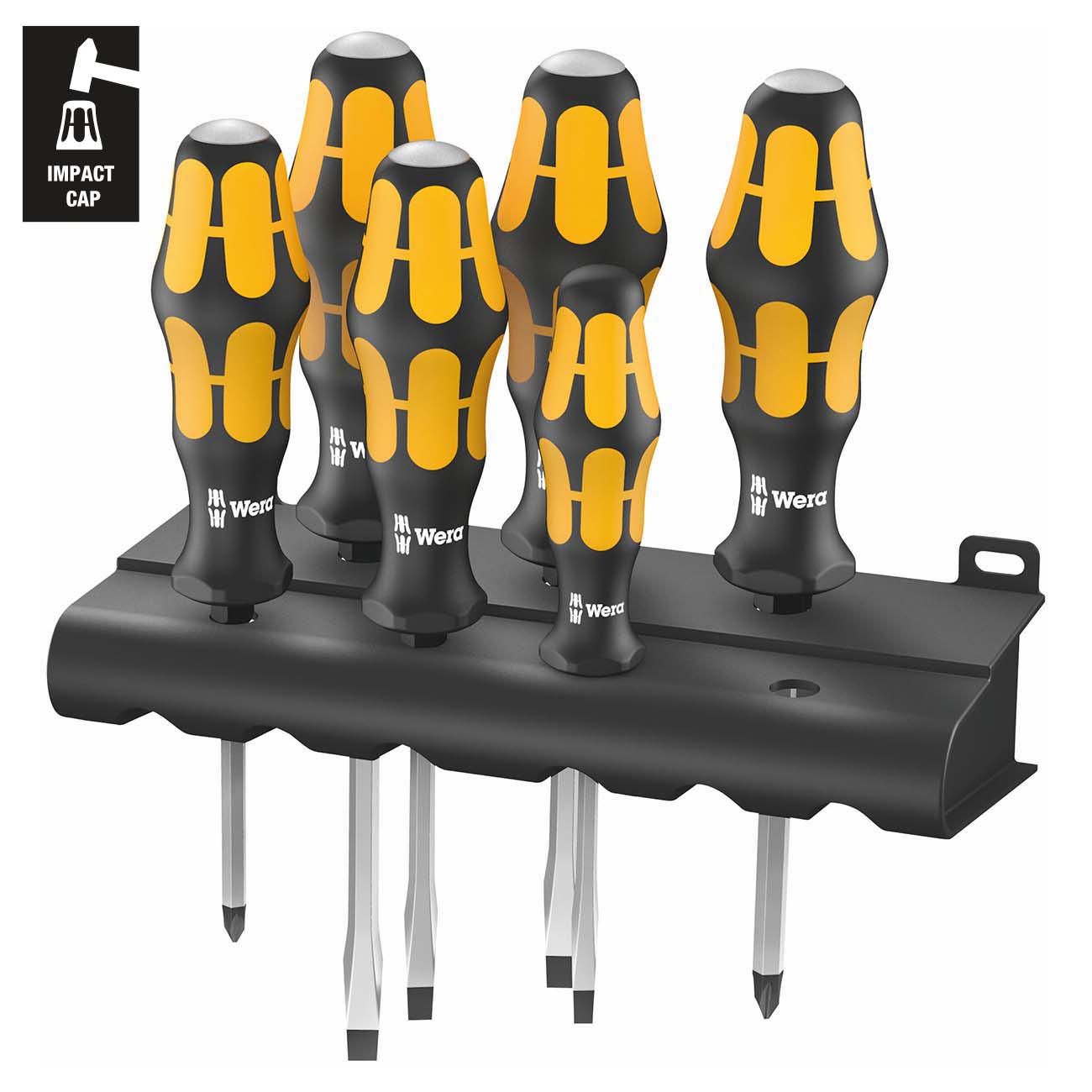 Wera Chiseldriver Screwdriver Set with Rack (6 - Piece) - Clinch River Fishing USA