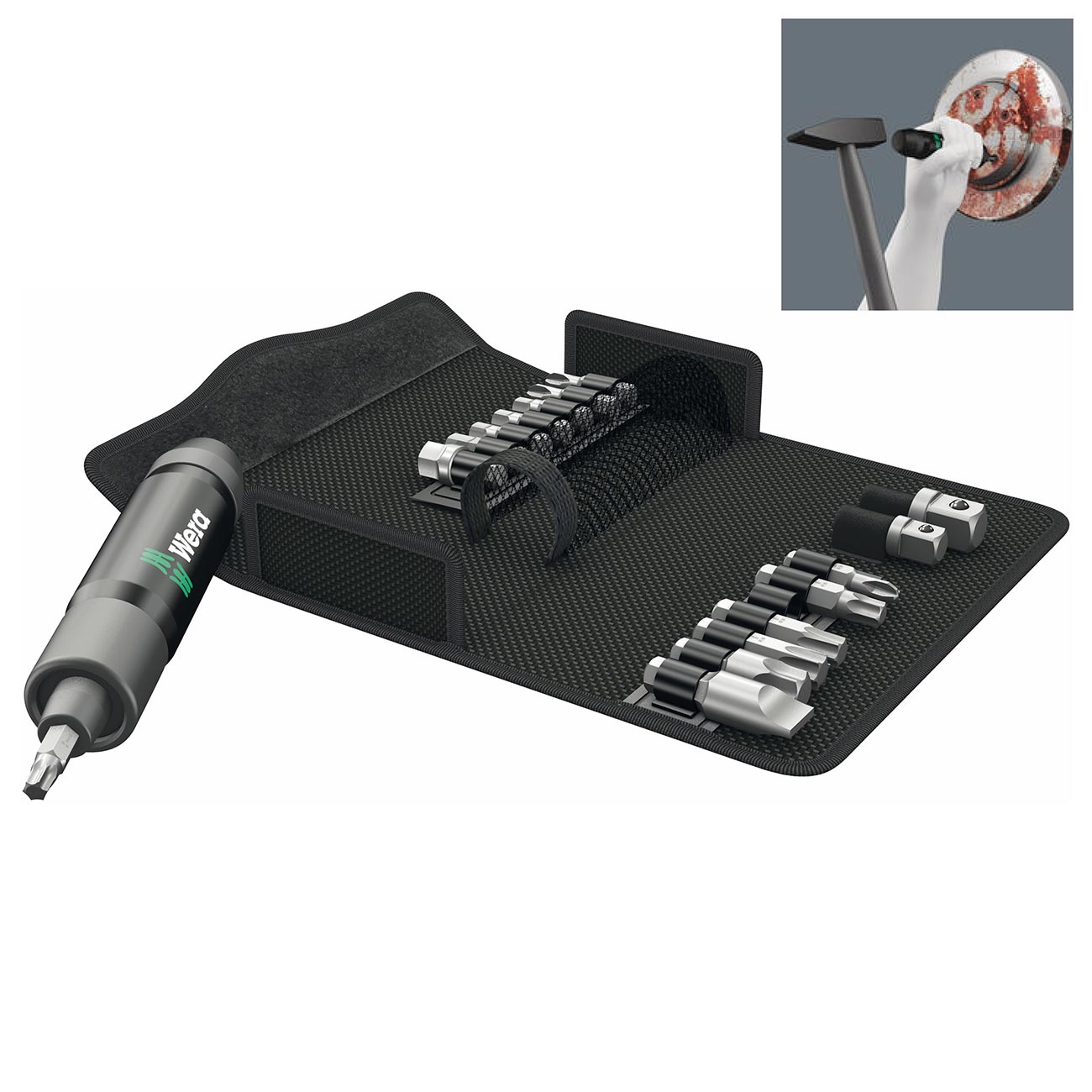 Wera Impact Driver Set - 90 Nm - 5/16" Hex Drive (17 Piece) - Clinch River Fishing USA