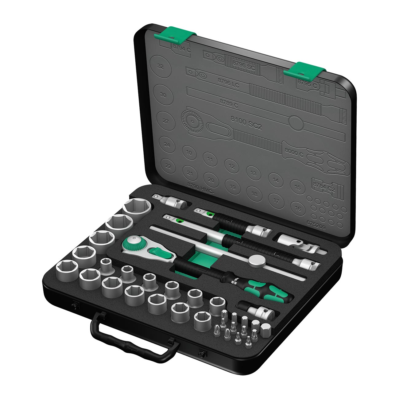 Wera Metric Speed Ratchet Set - 1/2GǦ Drive (37 - Piece Set) - Clinch River Fishing USA