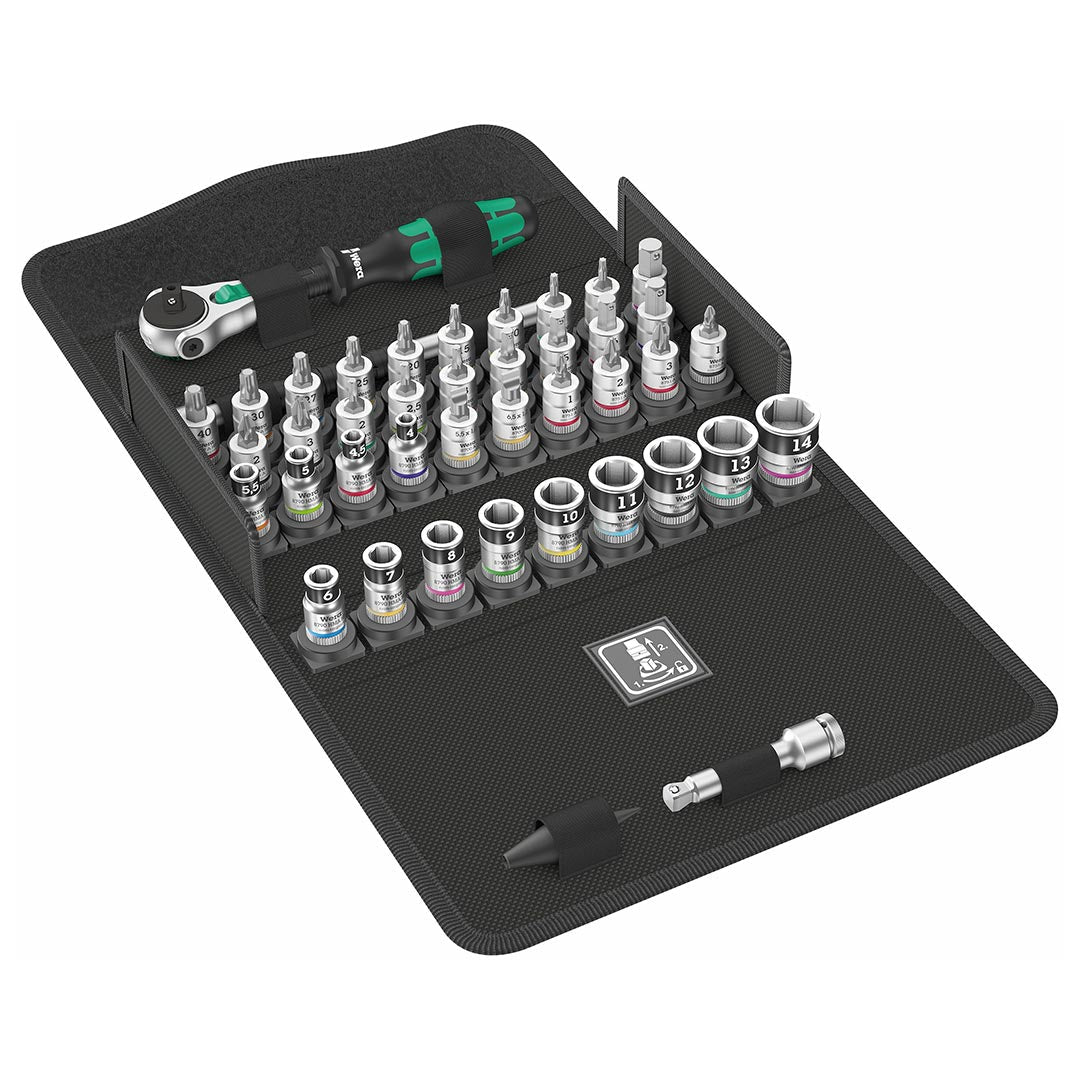 Wera Metric Speed Ratchet/Bit Set with 1/4" Drive (42 Piece Set) - Clinch River Fishing USA