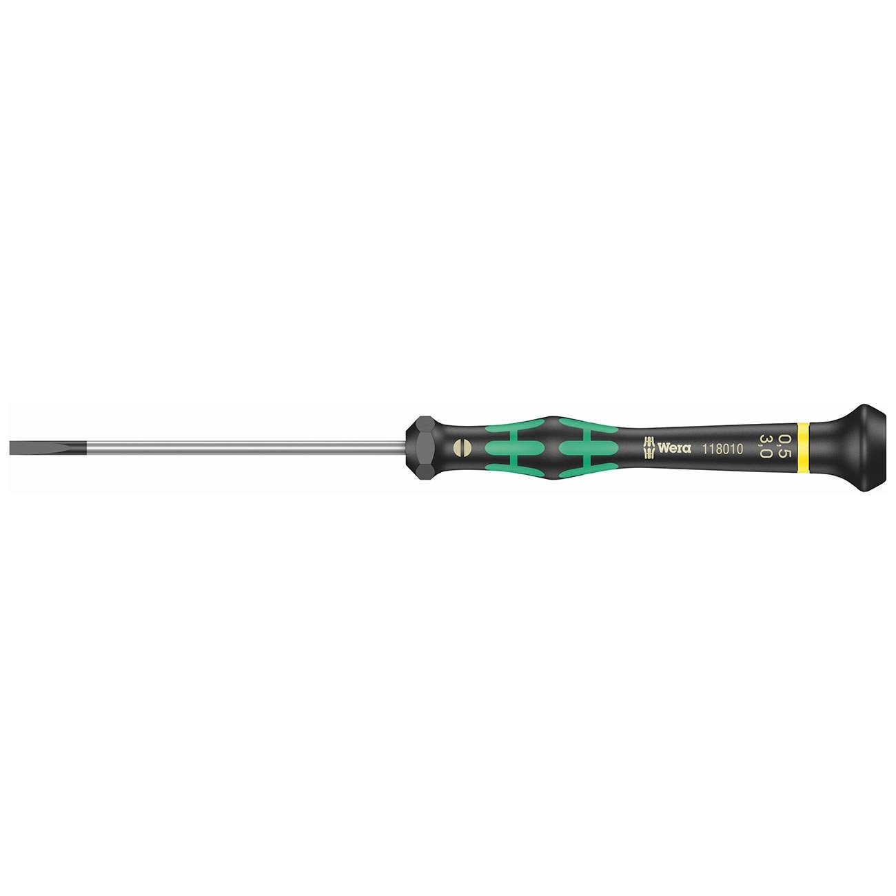 Wera Micro Precision Screwdriver: Slotted 0.5 x 3.0 x 80mm - Clinch River Fishing USA