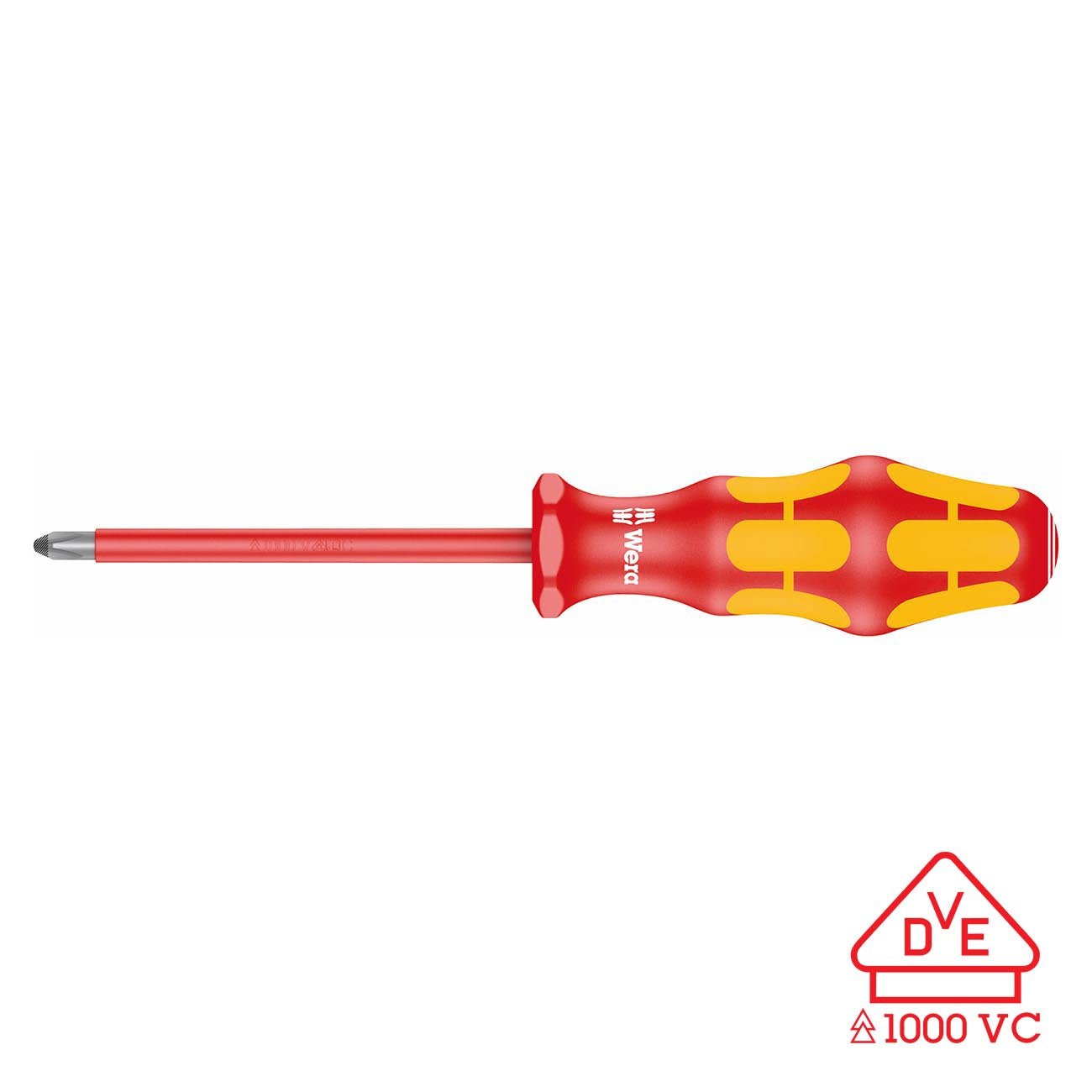 Wera VDE Insulated Screwdriver: Phillips PH 2 x 100mm (with LaserTip) - Clinch River Fishing USA