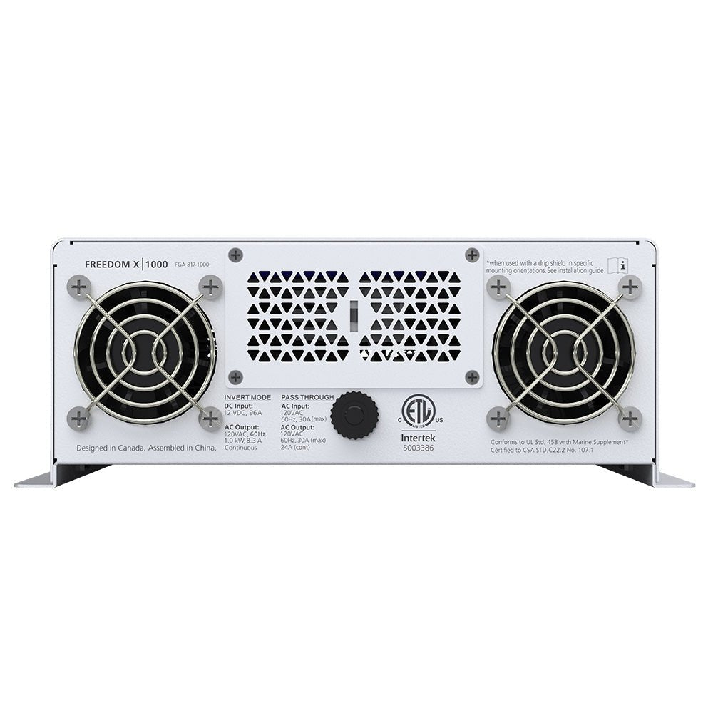 Xantrex Freedom X 1000 True Sine Wave Power Inverter - 12VDC - 120VAC - 1000W - Clinch River Fishing USA