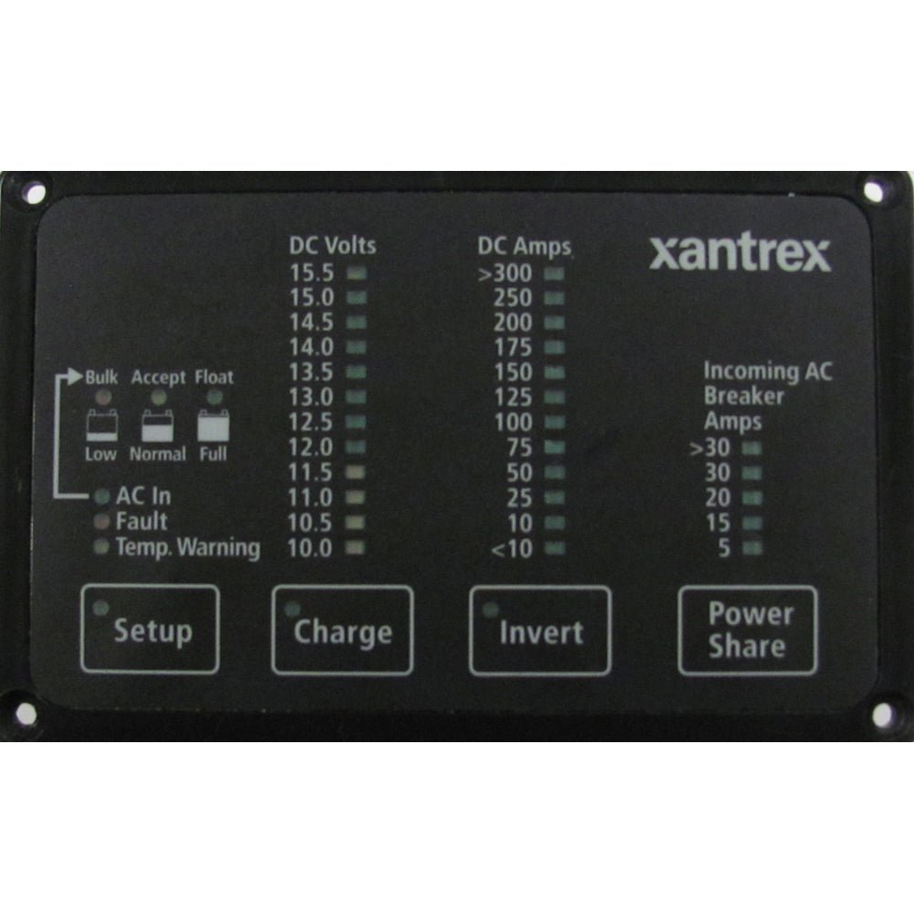 Xantrex Heart FDM-12-25 Remote Panel, Battery Status & Freedom Inverter/Charger Remote Control - Clinch River Fishing USA