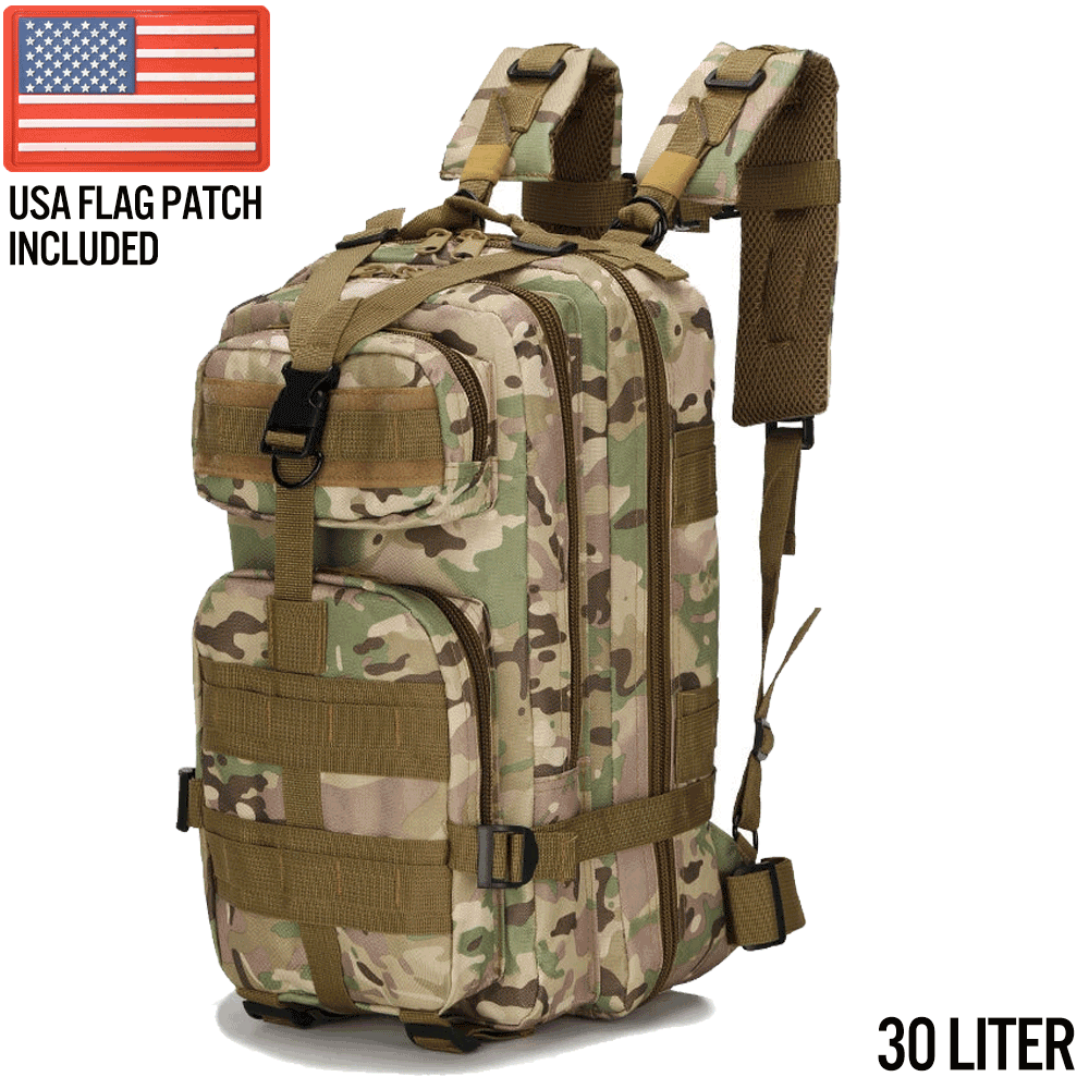 XG - MB30 - Small Tactical Backpack Survival Assault Bag 30 Liter - Clinch River Fishing USA