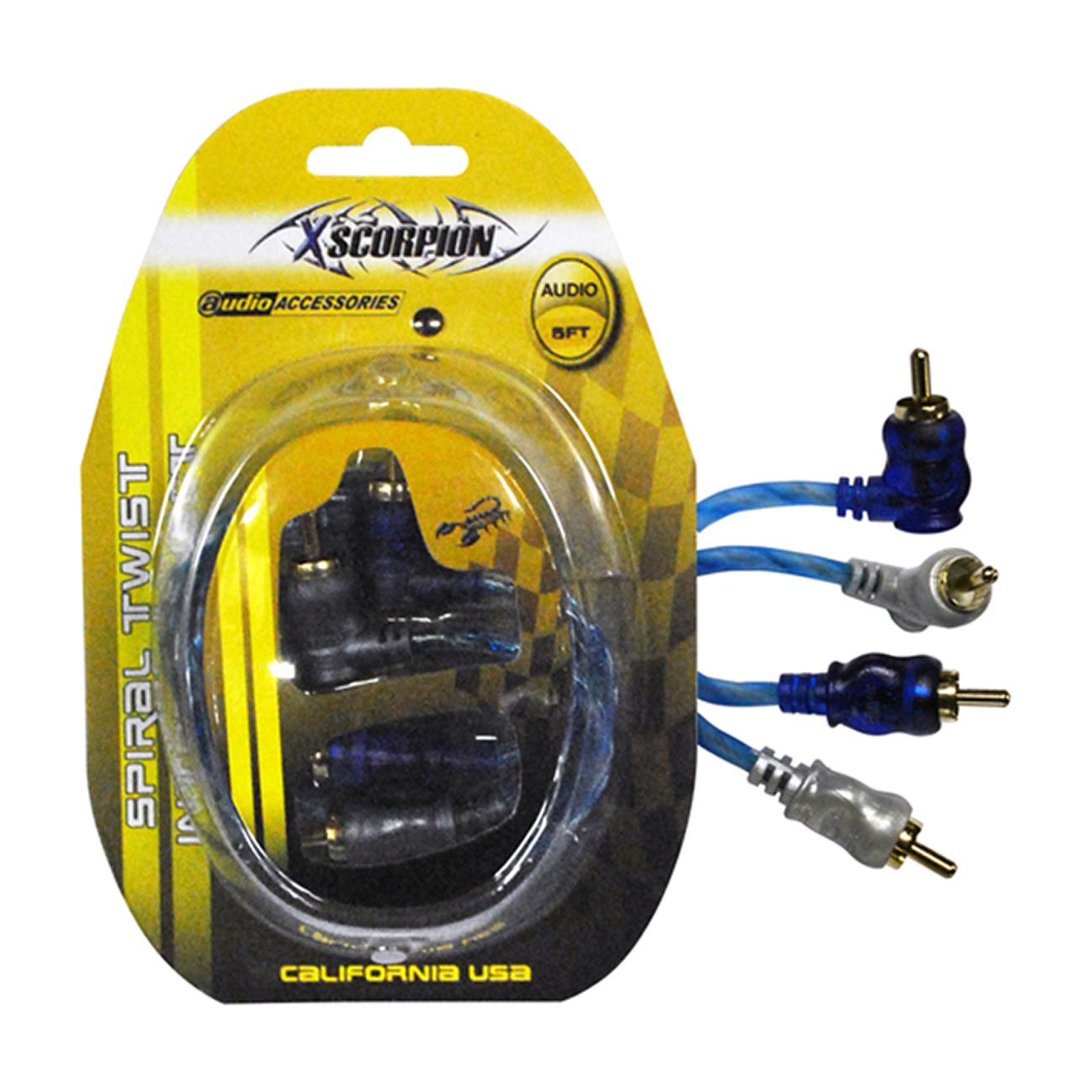 XScorpion 3-Foot Right Angle Triple Shielded RCA Cable - Expert Link Series - Clinch River Fishing USA