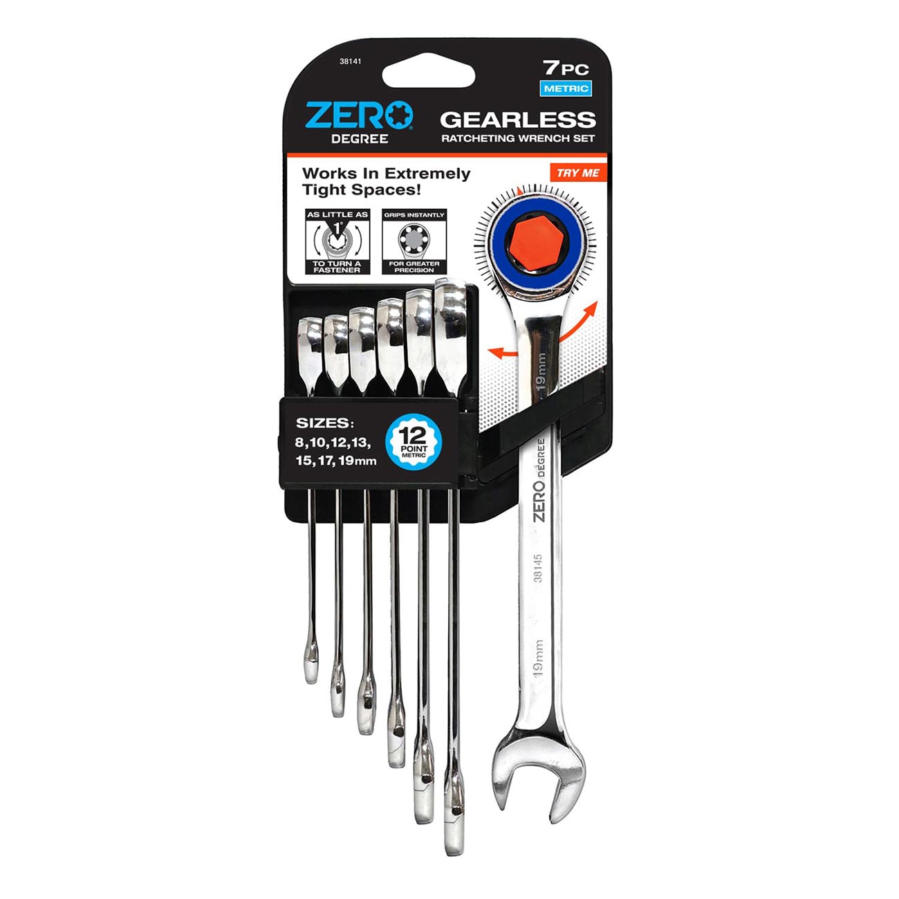 Zero Degree Metric Ultra-Precise Gearless Ratchet Wrench Set (7-Piece) - Clinch River Fishing USA