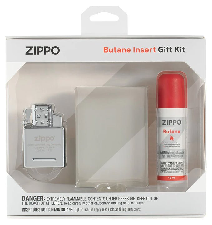 Zippo Butane Insert Gift Set White - Clinch River Fishing USA
