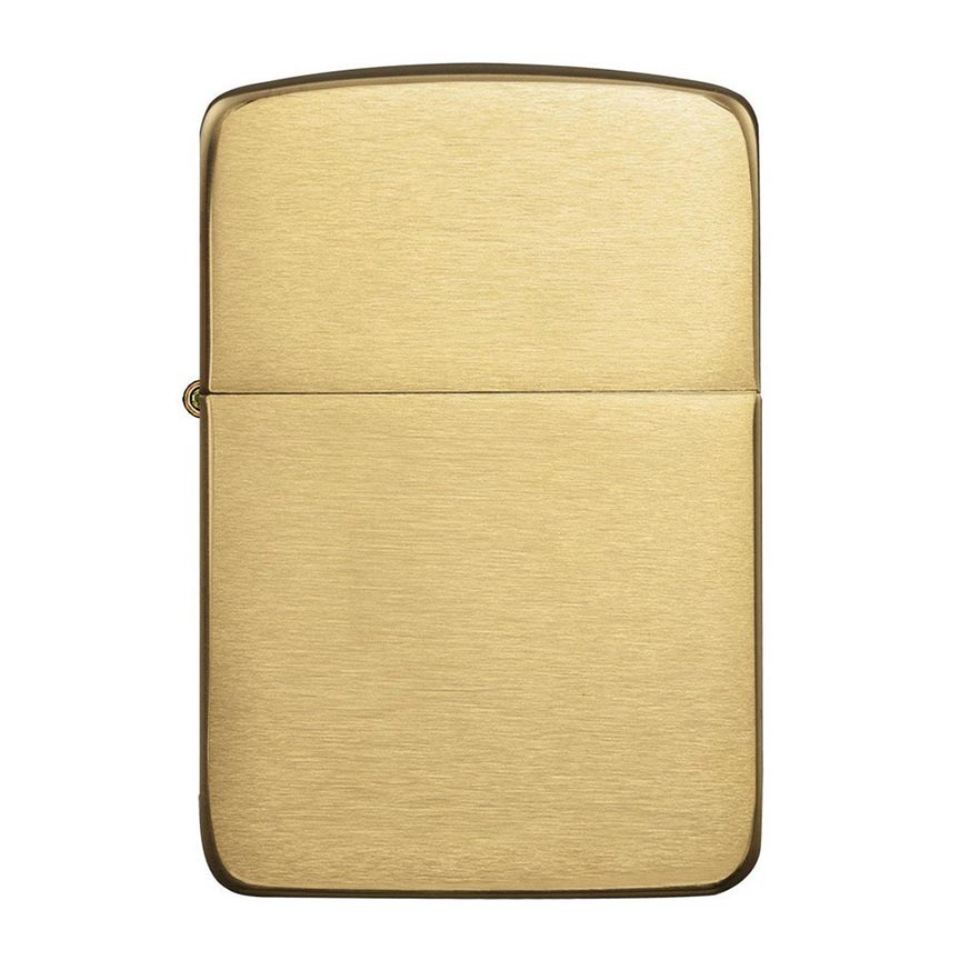 Zippo Windproof Lighter 1941 Replica Brushed Brass - Clinch River Fishing USA