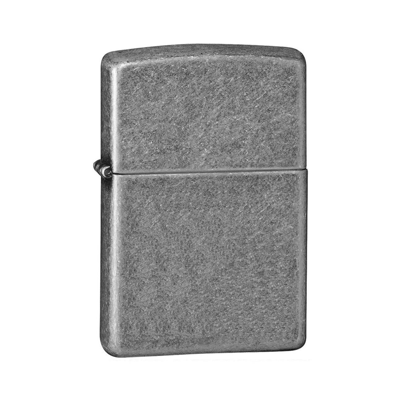 Zippo Windproof Lighter Antique Silver Plate - Clinch River Fishing USA