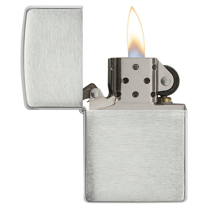 Zippo Windproof Lighter Armor® Brushed Sterling Silver - Clinch River Fishing USA