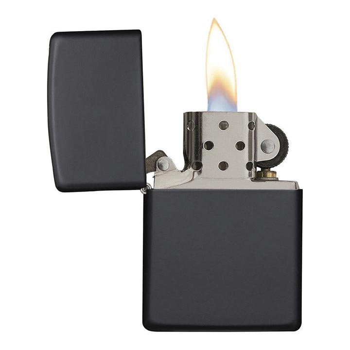 Zippo Windproof Lighter Black Matte - Clinch River Fishing USA