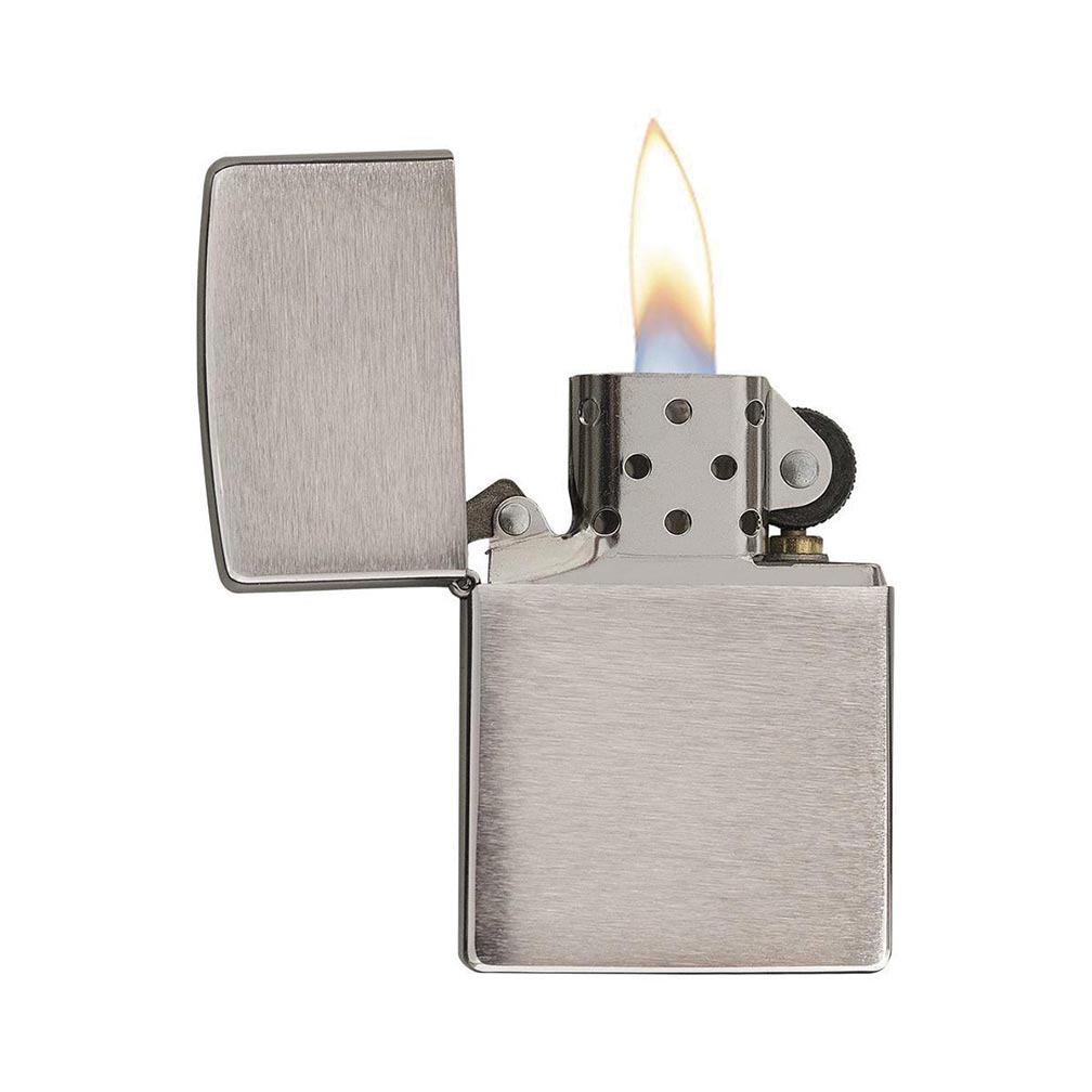 Zippo Windproof Lighter Brushed Chrome - Clinch River Fishing USA