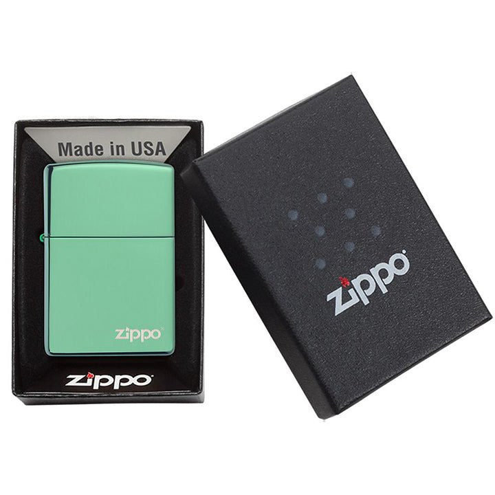 Zippo Windproof Lighter Classic High Polish Green - Clinch River Fishing USA