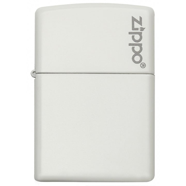 Zippo Windproof Lighter Classic White Matte Zippo Logo - Clinch River Fishing USA