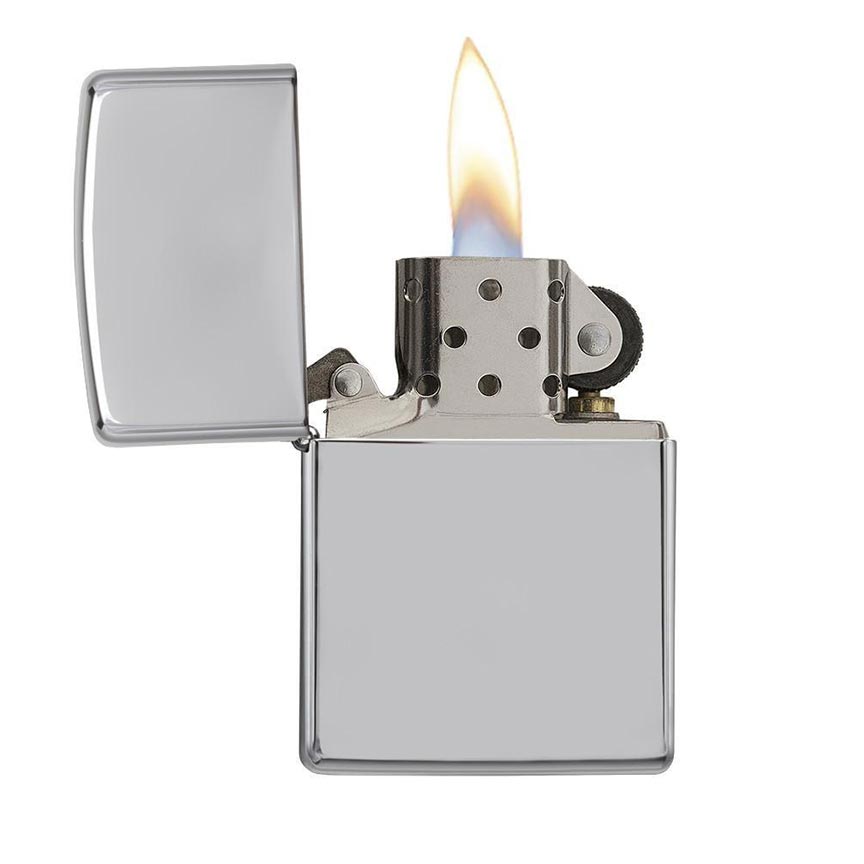 Zippo Windproof Lighter High Polish Chrome - Clinch River Fishing USA