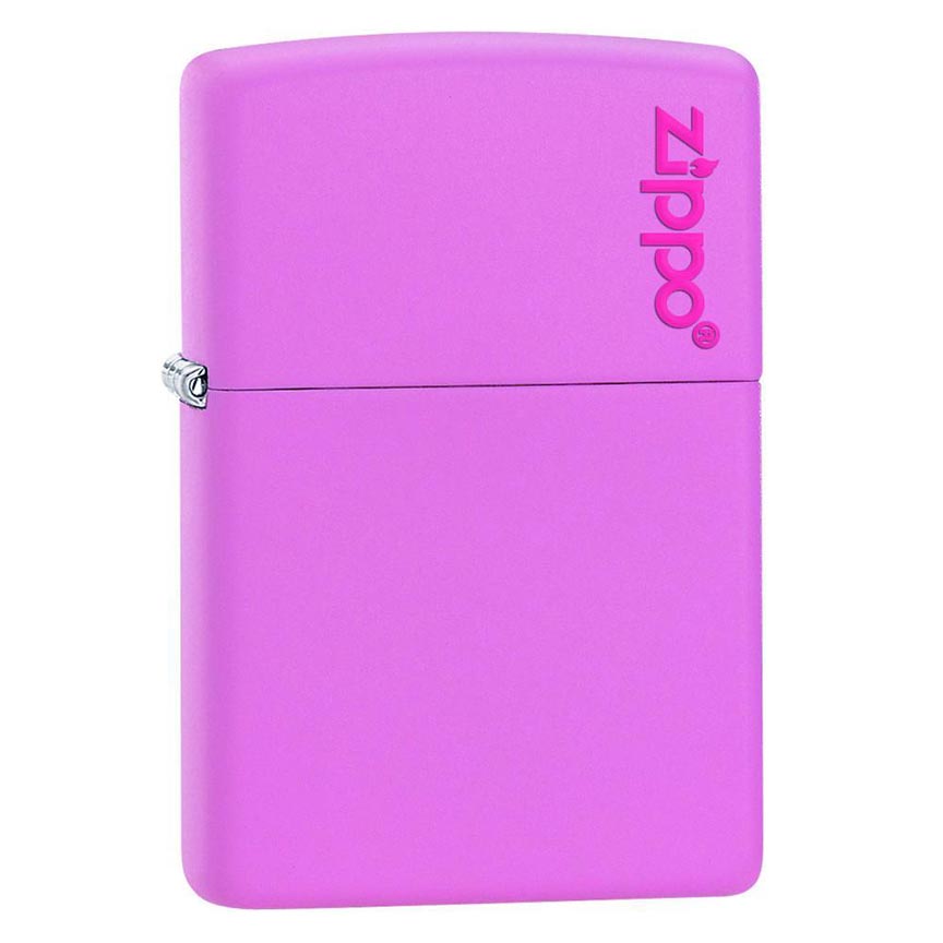 Zippo Windproof Lighter Pink Matte With Zippo Logo - Clinch River Fishing USA