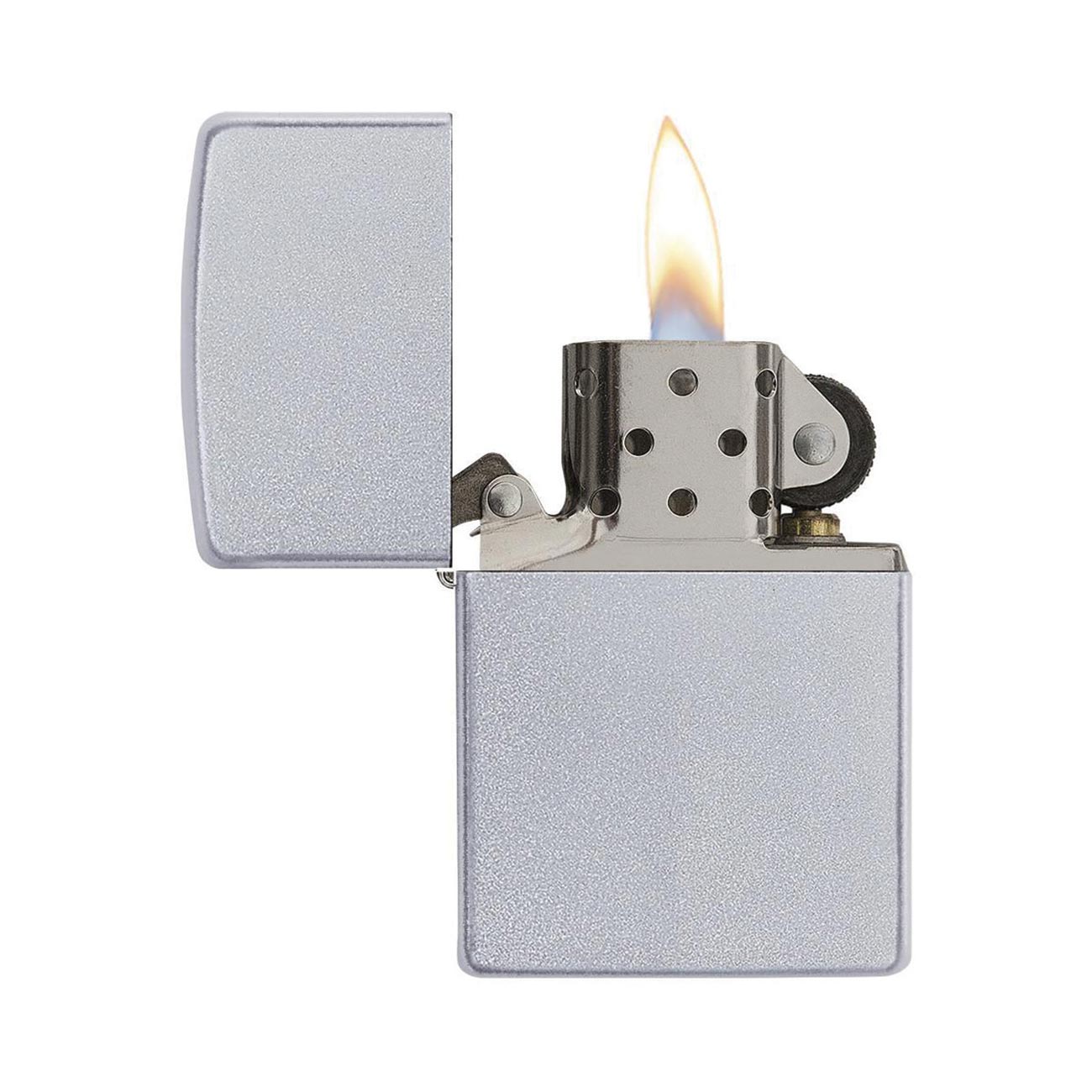 Zippo Windproof Lighter Satin Chrome - Clinch River Fishing USA
