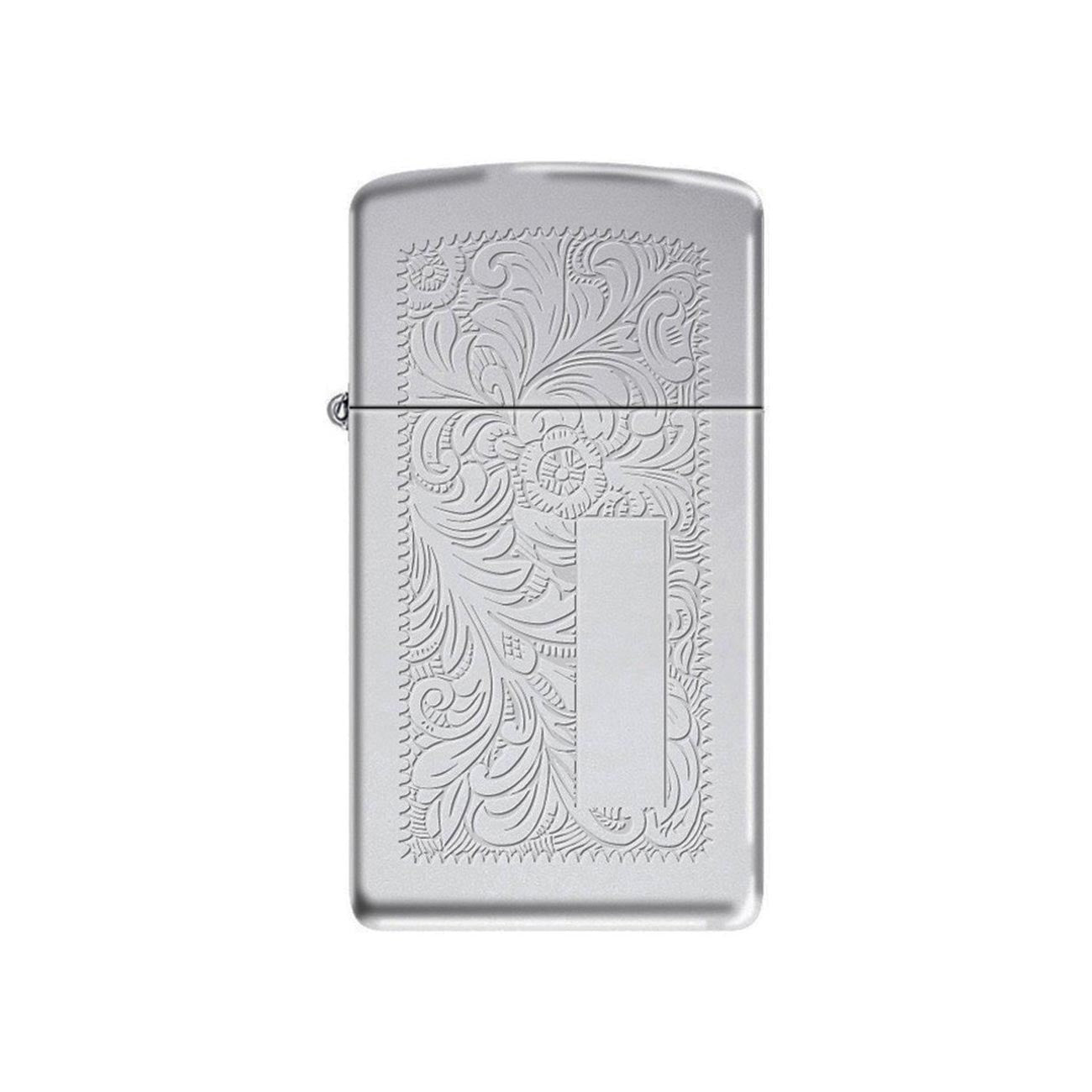 Zippo Windproof Lighter Slim Venetian Venetian Chrome Finish - Clinch River Fishing USA
