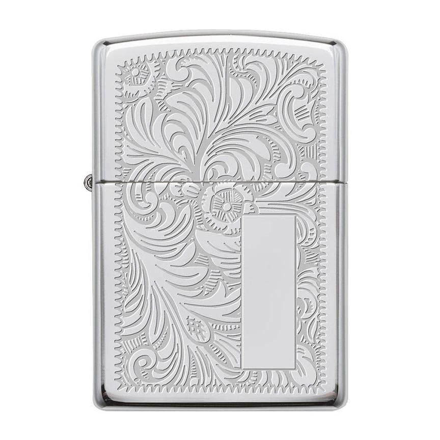 Zippo Windproof Lighter Venetian 352 High Polish Chrome - Clinch River Fishing USA