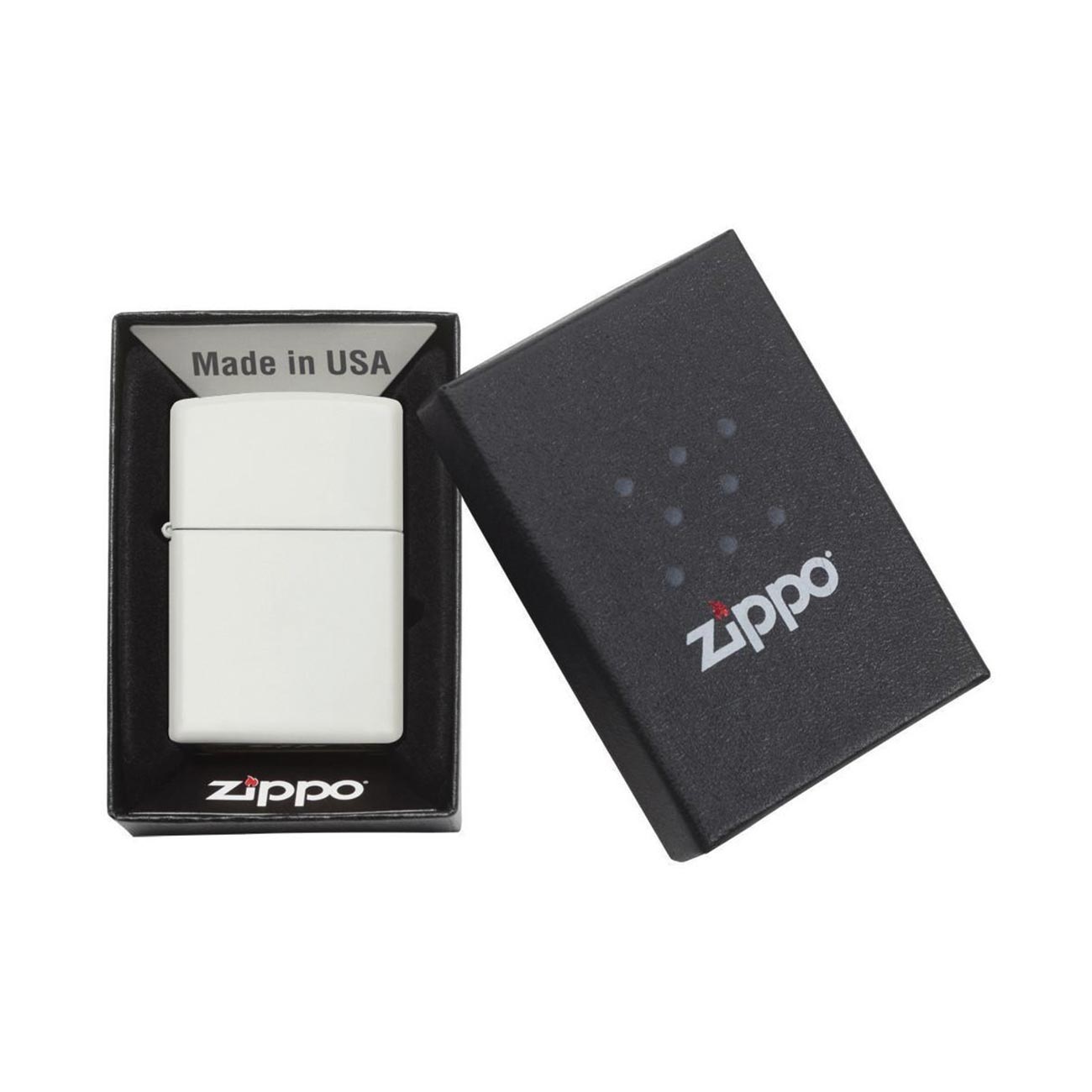 Zippo Windproof Lighter White Matte - Clinch River Fishing USA