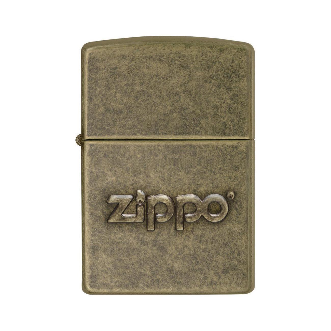 Zippo Windproof Lighter Zippo Logo Antique Stamp Antique Brass Finish - Clinch River Fishing USA