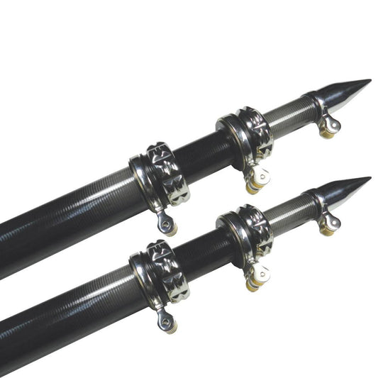 Review of TACO 20' Carbon Fiber Outrigger Poles - Pair - Black