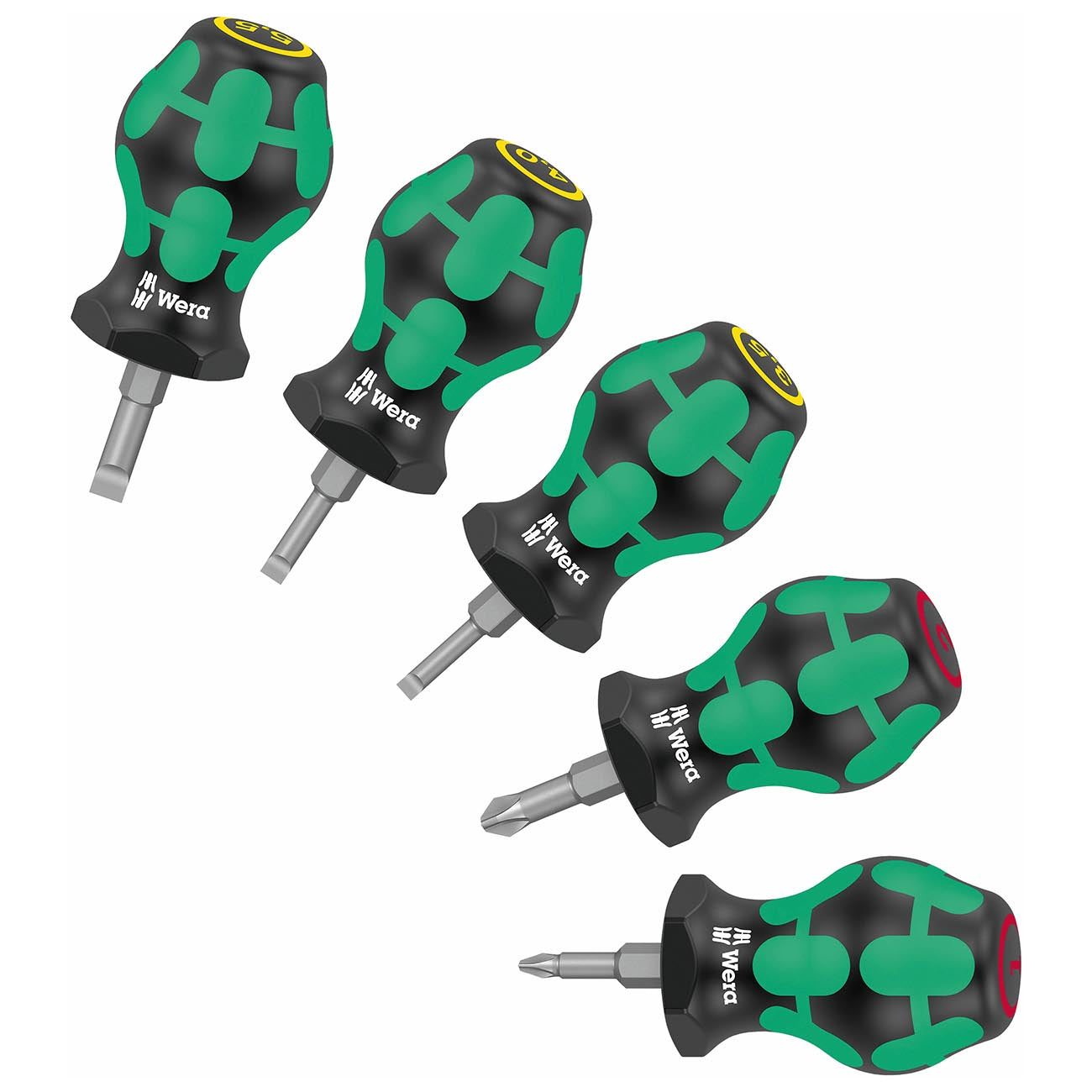 Wera Phillips & Slotted Stubby/Carburetor Screwdriver Set (5 Piece)