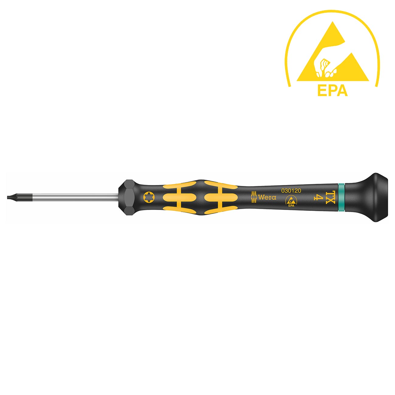 Wera ESD-Safe Micro Screwdriver: Torx TX #4 x 40mm