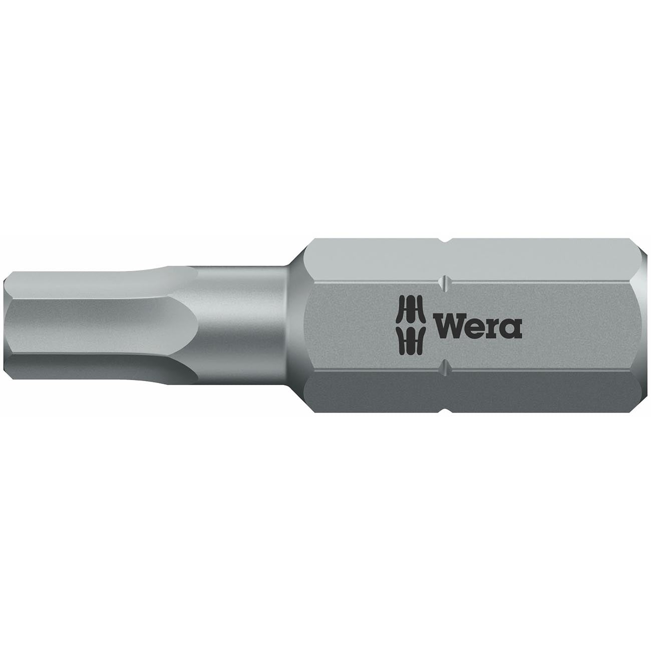 Wera 1/4" Drive Hex-Plus Bit: 2mm x 25mm
