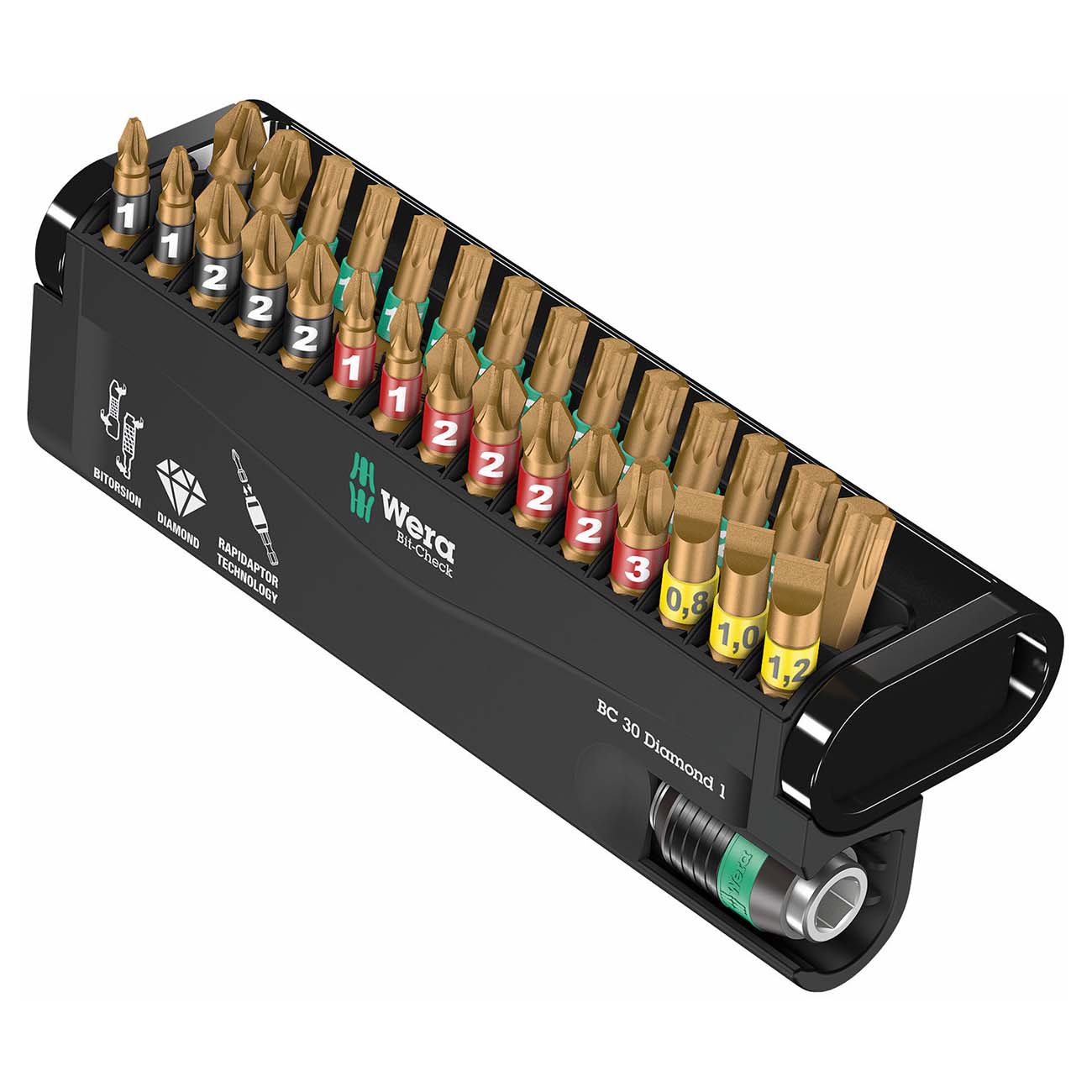 Wera Bit-Check with Diamond Coated Tips (30-Piece)
