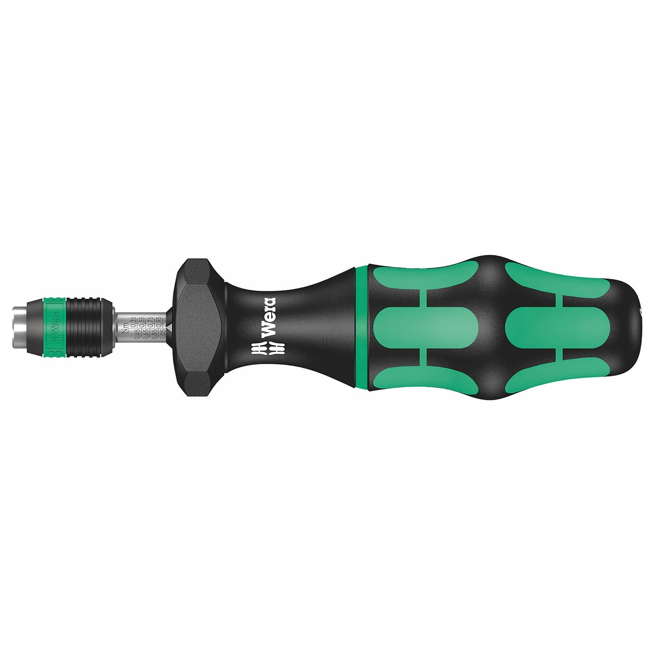 Wera Adjustable Torque (0.3 - 1.2 NM) Screwdriver Handle with Quick-Release Chuck (NM Scale)