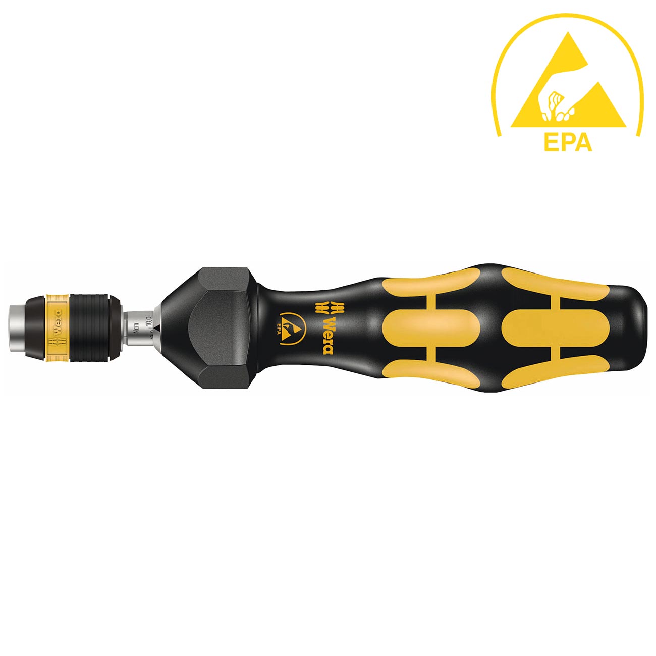 Wera ESD Safe Adjustable Torque Screwdriver (0.3 - 1.2 NM) with Quick Release Chuck (NM Scale)