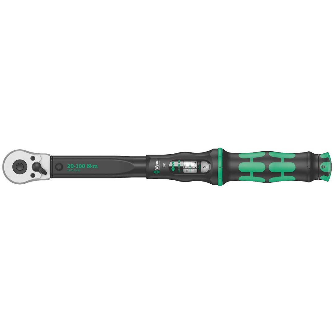 Wera Adjustable Click-Torque Ratchet 3/8GÇ¦ Square Drive: 20 - 100 N-m / 15 - 73 lbs. ft.